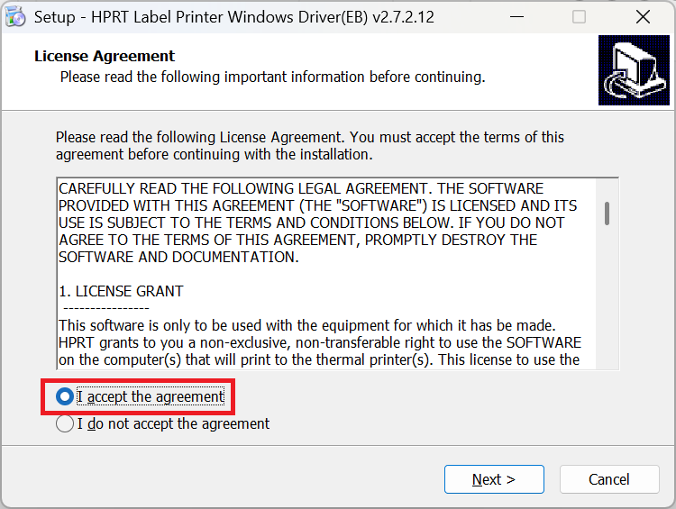 Driver máy in tem nhãn HPRT 2 Cài đặt driver máy in mã vạch tem nhãn HPRT