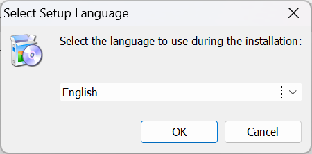 Driver máy in hóa đơn HPRT 1 Chọn ngôn ngữ cài đặt driver máy in hóa đơn HPRT