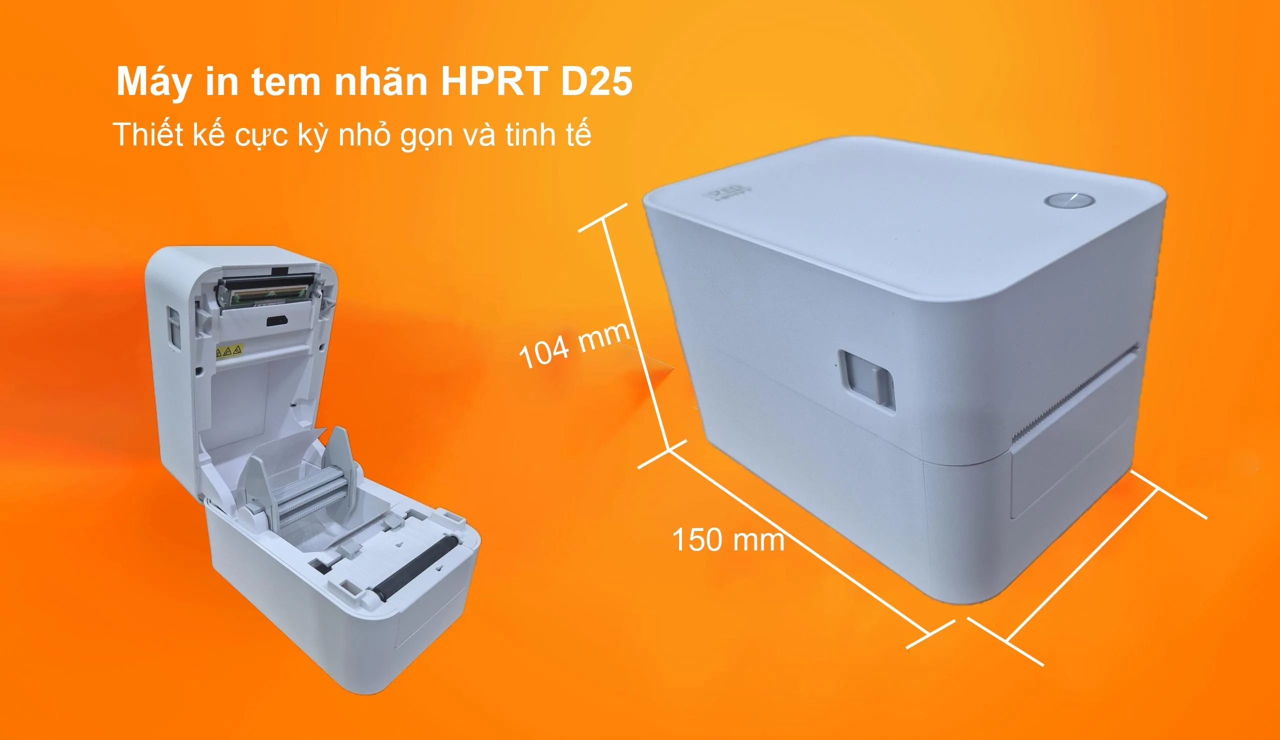 Máy in tem nhãn HPRT D25