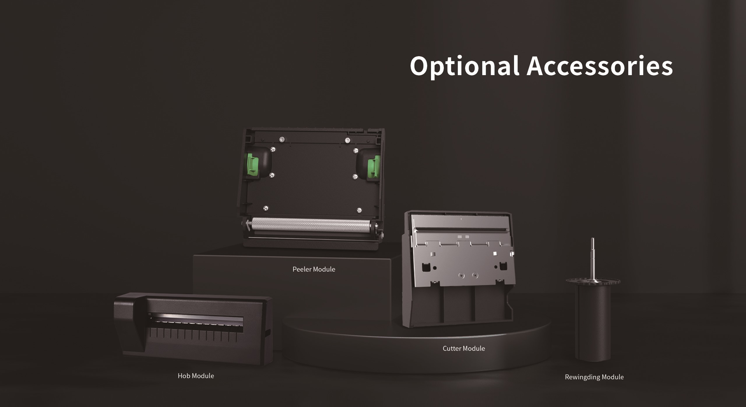 Các phụ kiện chọn thêm khi mua máy in mã vạch công nghiệp Glory-L / Gala