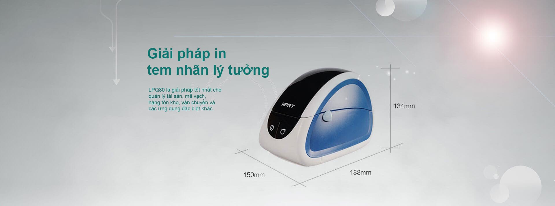 Máy in mã vạch HPRT LPQ80