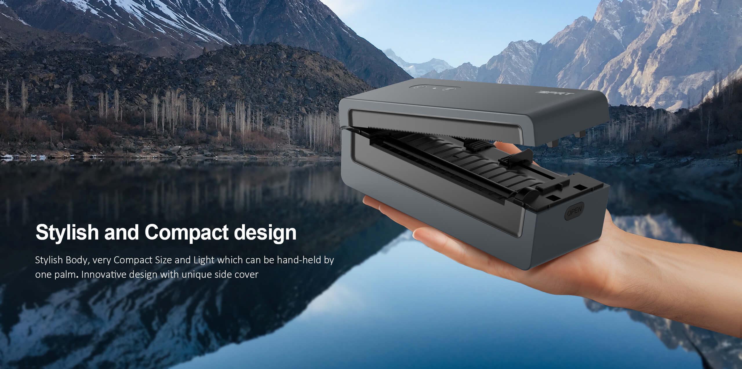 HPRT SP460BT có thiết kế trang nhã và nhỏ gọn