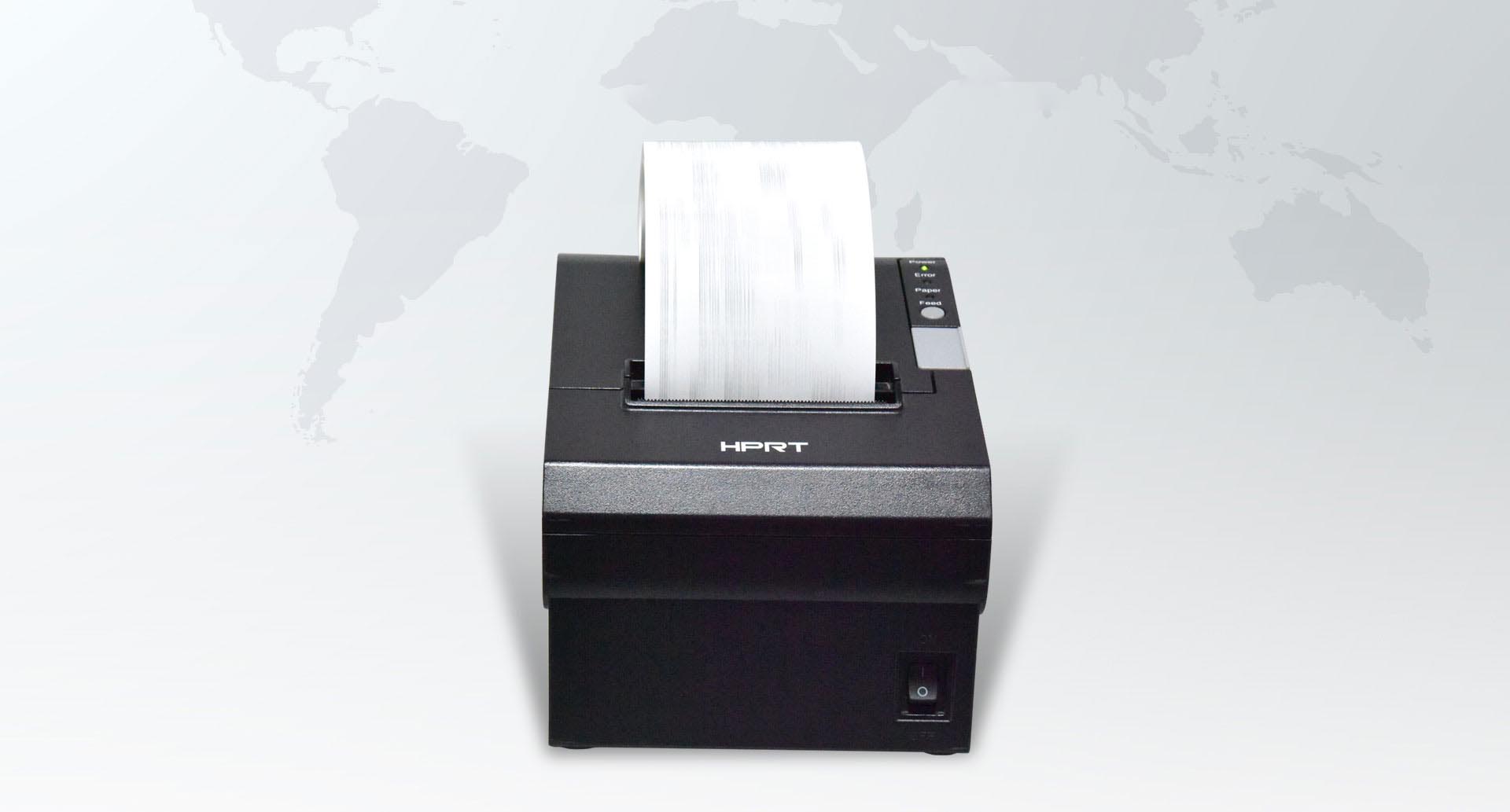 Máy in hóa đơn HPRT TP805 thiết kế chắc chắn, tốc độ in ấn tượng