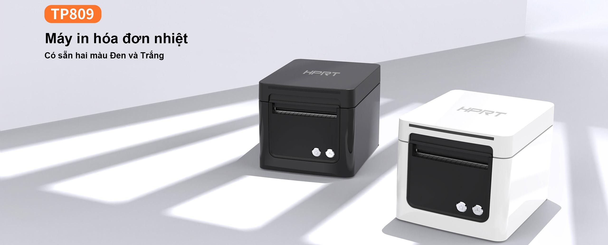 Máy in hóa đơn HPRT TP809 với thiết kế thời trang, nhỏ gọn