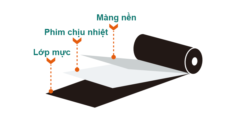 Cấu trúc ruy băng cho máy in mã vạch