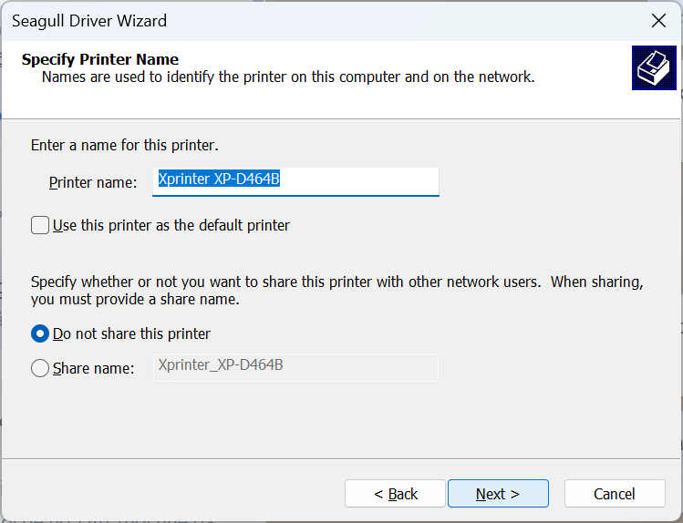 Driver máy in mã vạch Xprinter cho Windows 6 Thêm máy in vào Windows - Bước 3
