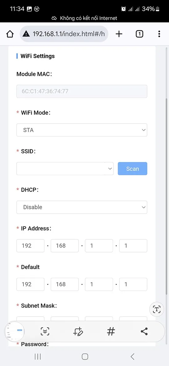 Tìm kiếm và kết nối Wi-Fi cho máy in hóa đơn HPRT.