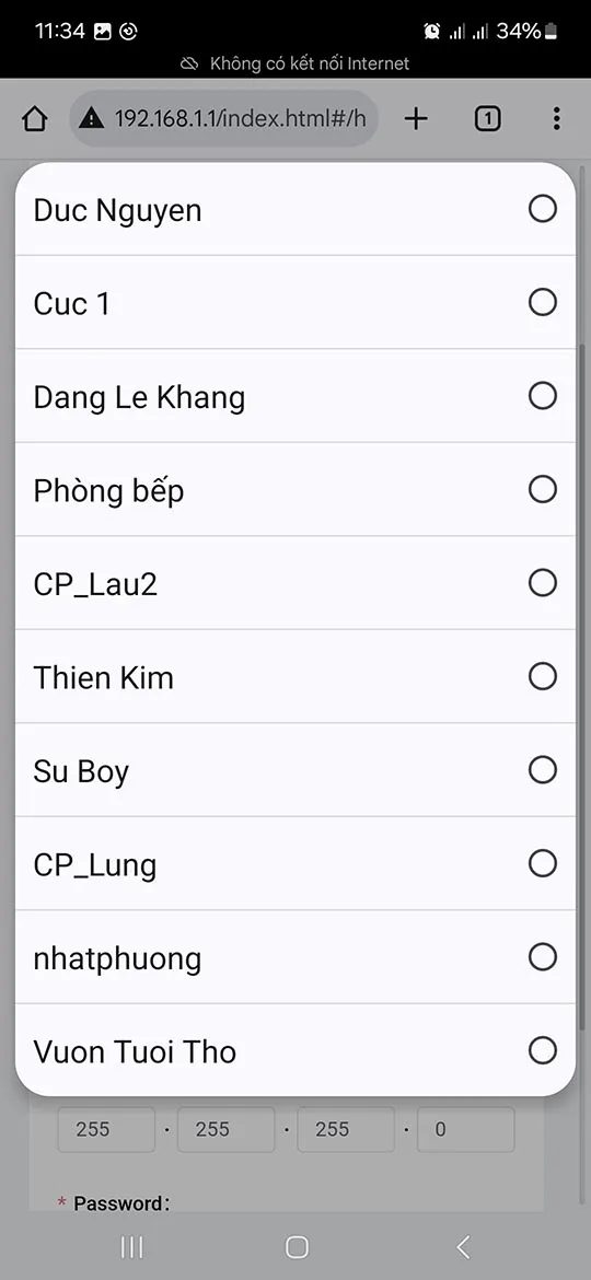 Các trạm Wi-Fi mà máy in hóa đơn HPRT có thể kết nối.