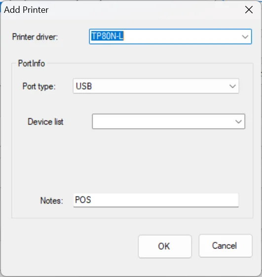 Hướng dẫn thêm mới máy in