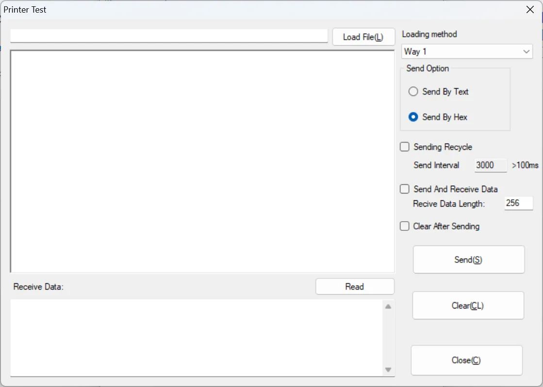 Kiểm tra hoặc in thử máy in bằng lệnh.
